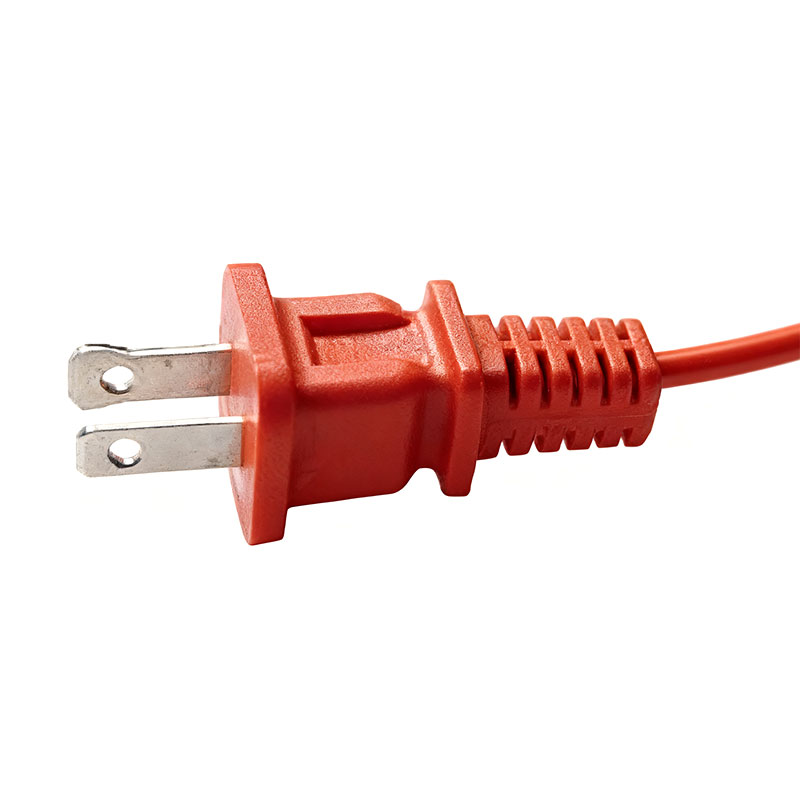 American Standard 2 Pin Flat Plug 2 Pin Round  Power Cord