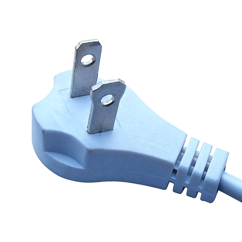 American Standard 2 Pin Flat Plug 2 Pin Round  Power Cord