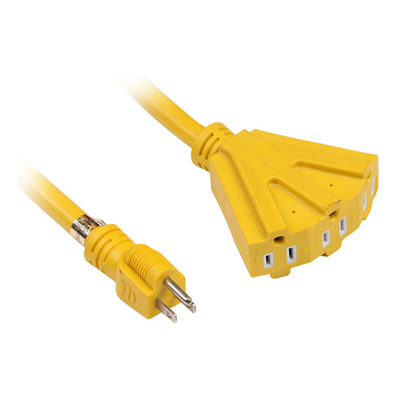 Heavy-Duty US Plug Extension Cord with 3 Outlets FP-674,FP-678