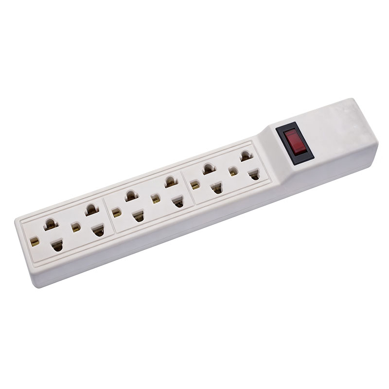US Standard Power Strip With Multiple Outlets And Rocker Switch