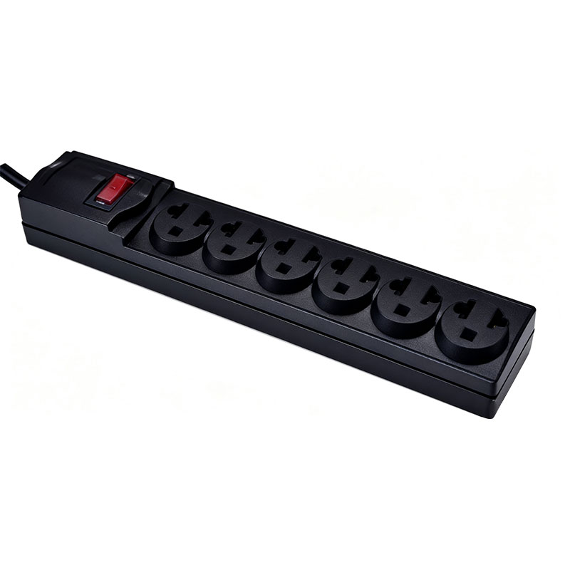 US Standard Power Strip With Multiple Outlets And Rocker Switch