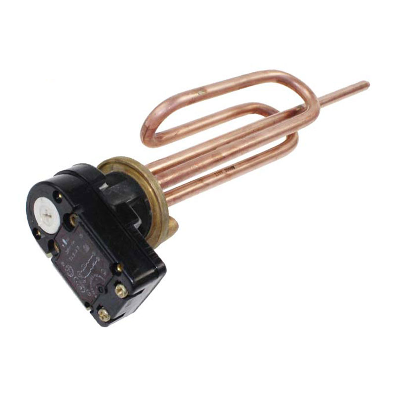 FP-559 Nickel Plated Copper Tube Water Heating Element with Adjustable Thermostat